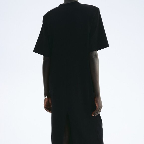 H&M EDITION Shoulder-pad T-shirt dress black - Picture 5 of 10